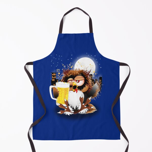 Item preview, Drunk Owl with Beer Funny Character designed and sold by BluedarkArt.