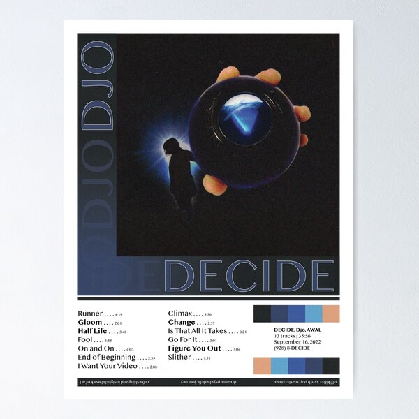 Aperçu de l'œuvre DÉCIDE Album Affiche créée et vendue par Zachary Griner.