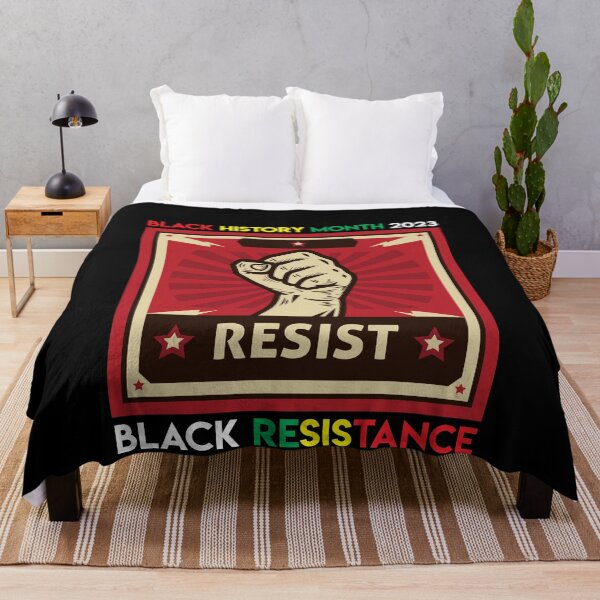 Item preview, Black History Month 2023 Theme Black Resistance Resist Melanin Loc'd Messy designed and sold by Ngan-Jasmine.