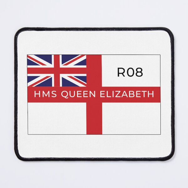 Item preview, HMS Queen Elizabeth On British White Ensign - R08 - British Navy Aircraft Carrier designed and sold by Stuart Jones.