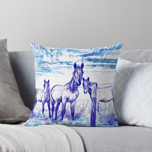 Aperçu de l'œuvre Chevaux sauvages sur un stylo de prairie créée et vendue par UnlockingDesign.