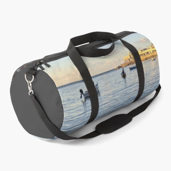 Item preview, Alexandria Egypt beach, sunset warm photo with standing boats  designed and sold by Basma Store.