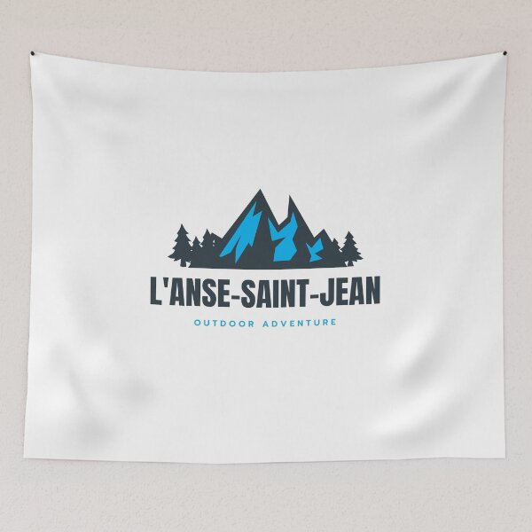 Item preview, L'Anse-Saint-Jean in Quebec, Saguenay–Lac-Saint-Jean, Canada, North America - Mountain Outdoor Adventure Snowboard Ski Hiking Vintage Logo designed and sold by Vintage-TM.