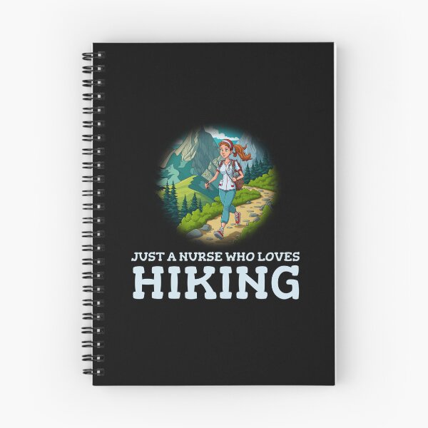 Item preview, Just A Nurse Who Loves Hiking - Natural Cartoon background designed and sold by smailjr.