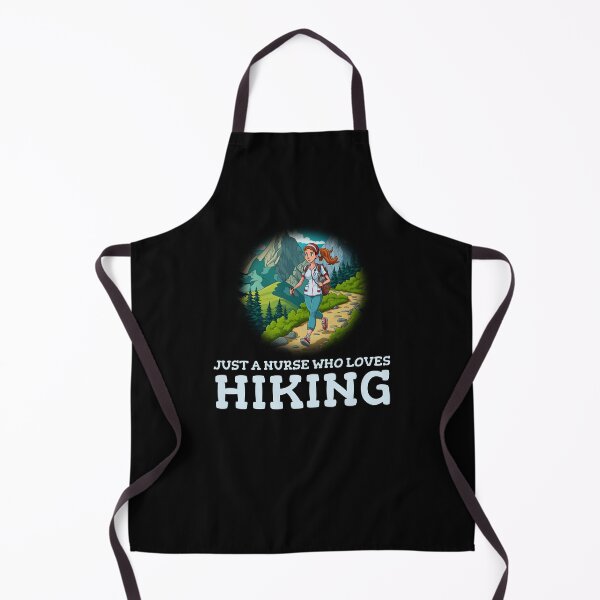 Item preview, Just A Nurse Who Loves Hiking - Natural Cartoon background designed and sold by smailjr.
