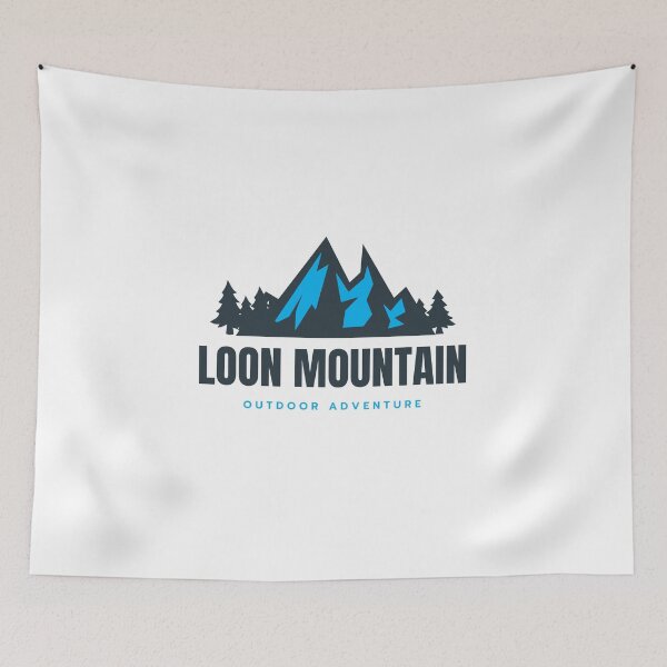 Item preview, Loon Mountain in Lincoln, Grafton, New Hampshire, USA, North America - Mountain Outdoor Adventure Snowboard Ski Hiking Vintage Logo designed and sold by Vintage-TM.