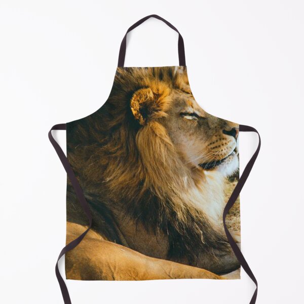 Item preview, Lion lifting his face to the warmth of the sun. designed and sold by claireseyeview.
