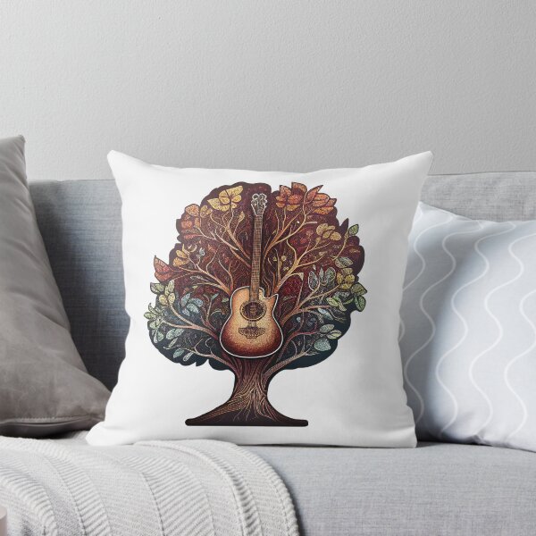Item preview, Acoustic Guitar Tree of Life Guitar Player Nature Guitarist designed and sold by pathsofmeaning.