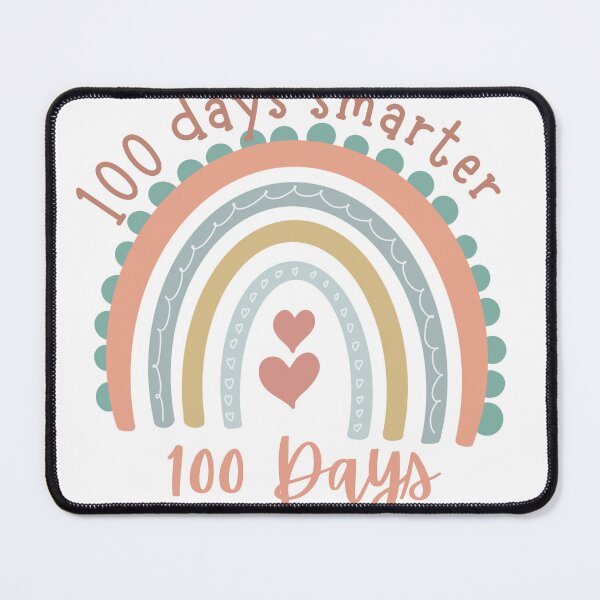 Item preview, Funny 100 Days Smarter 100th Day Of School Boho Rainbow designed and sold by Imma4art ⭐⭐⭐⭐⭐.