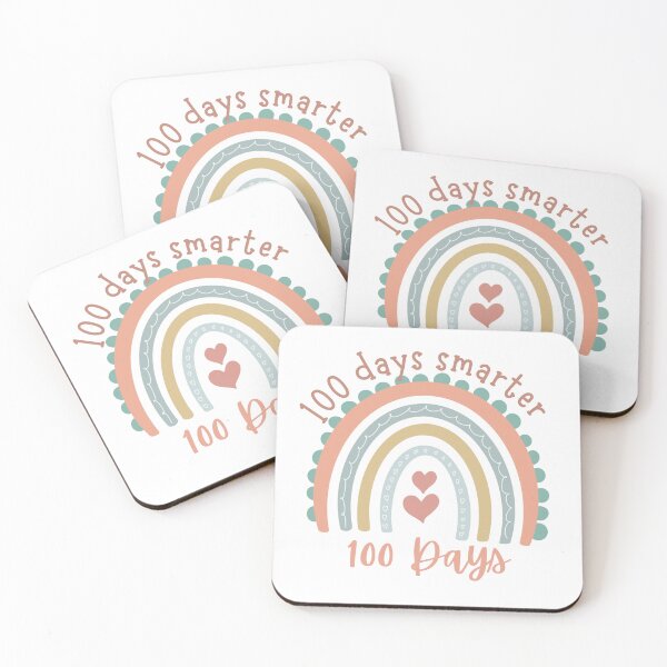 Item preview, Funny 100 Days Smarter 100th Day Of School Boho Rainbow designed and sold by Imma4art ⭐⭐⭐⭐⭐.
