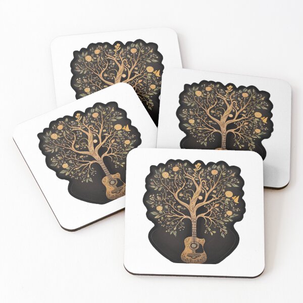 Item preview, Acoustic Guitar Tree of Life Guitar Player Nature Guitarist designed and sold by pathsofmeaning.