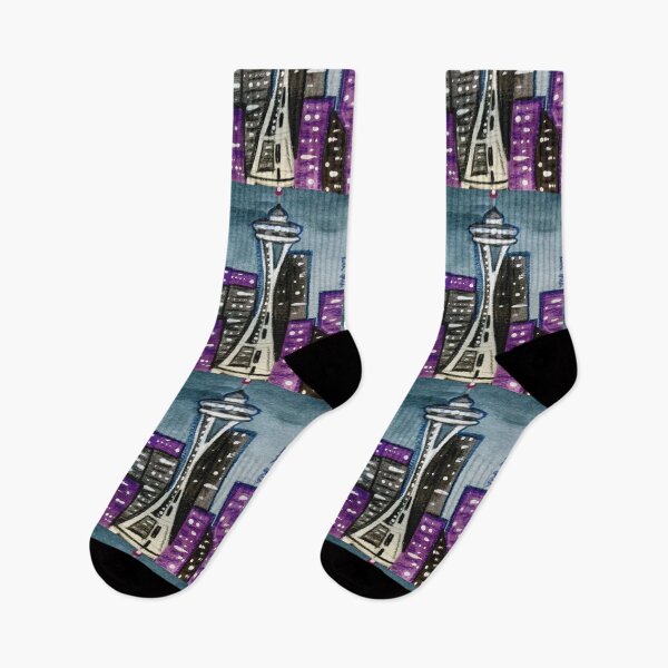 Item preview, Seattle Space Needle Cityscape designed and sold by oceanlady65.