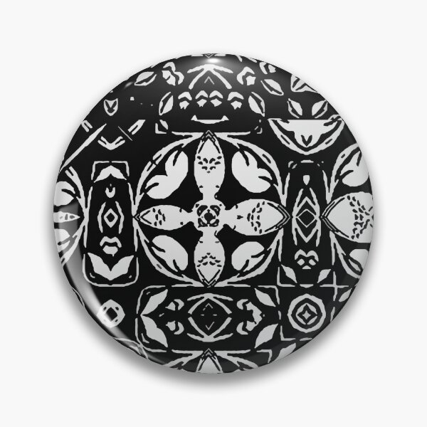Item preview, Metamorphosis Medallion Pattern Black and White designed and sold by Marymarice.