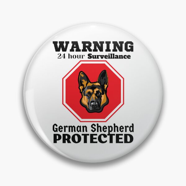 Item preview, WARNING...German Shepherd Protected designed and sold by GermanShepMan.