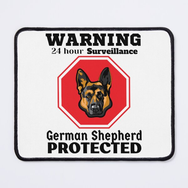 Item preview, WARNING...German Shepherd Protected designed and sold by GermanShepMan.