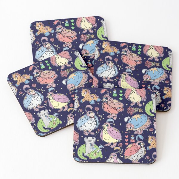 Item preview, Quail Knights and Stars Pastel Pattern designed and sold by Quail and Friends.