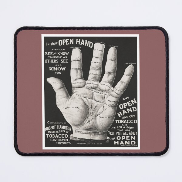 Item preview, Vintage Open Hand Palmistry Print Advertisement 1887 designed and sold by xposedbydesign.