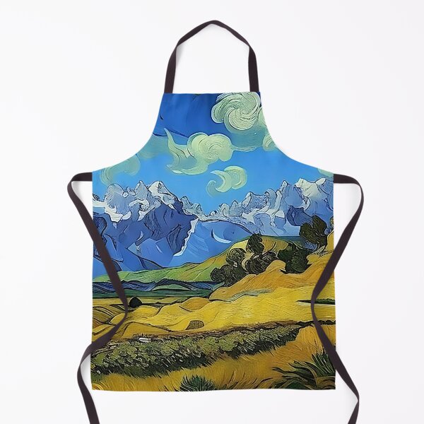 Item preview, Van Gogh Style Soaring Clouds Over the Mountains Painting designed and sold by sunflowerlight.