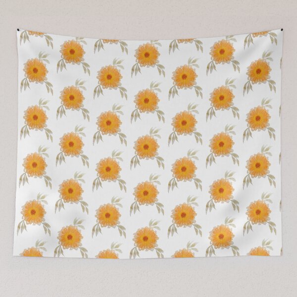 Item preview, Watercolor Calendula designed and sold by Mafemt.