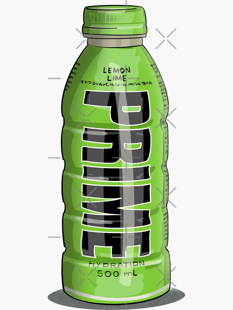 "Prime Drink bottle drawing" Sticker for Sale by Derwatt Redbubble