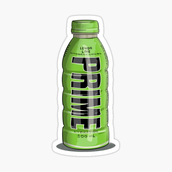"Prime Drink bottle drawing" Sticker for Sale by Derwatt Redbubble