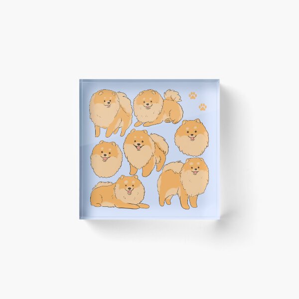 Item preview, Cute Pomeranian Pattern - a cute pomeranian dog illustration  designed and sold by Yarafantasyart.