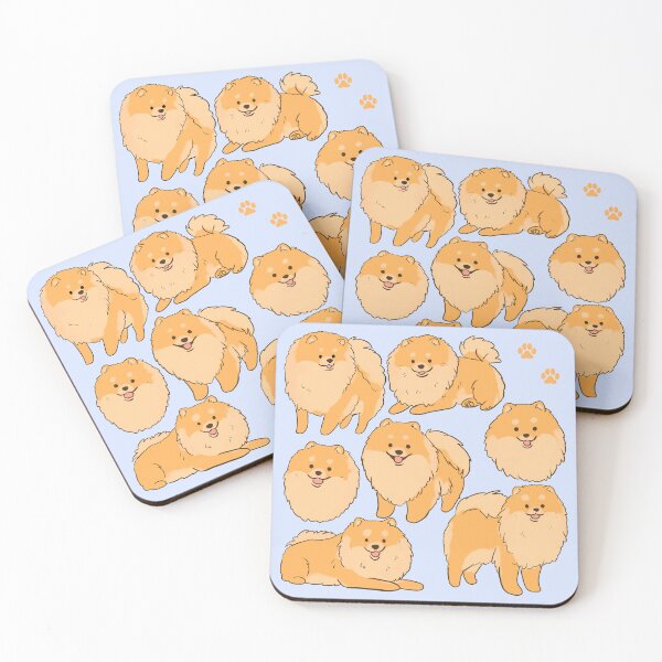 Item preview, Cute Pomeranian Pattern - a cute pomeranian dog illustration  designed and sold by Yarafantasyart.