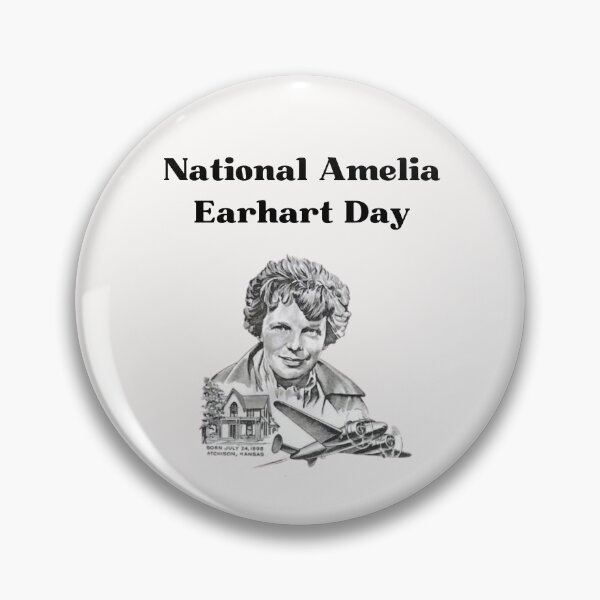 Item preview, National Amelia Earhart Day designed and sold by Jamil Allen.
