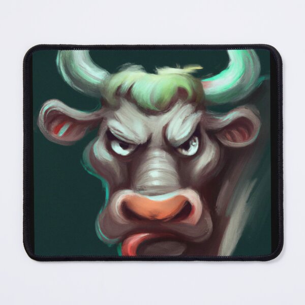 Item preview, Angry cow designed and sold by sikmnxj.