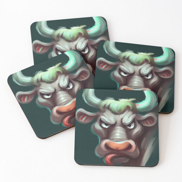 Item preview, Angry cow designed and sold by sikmnxj.
