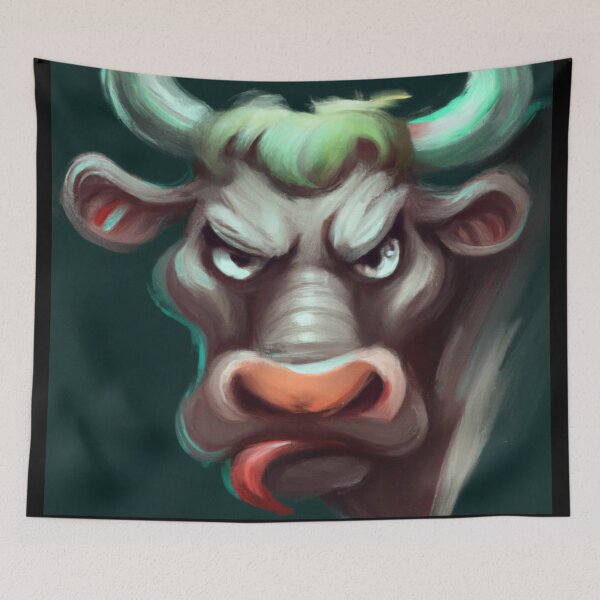 Item preview, Angry cow designed and sold by sikmnxj.