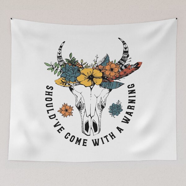 Item preview, Should've Come Witn a Warning Cowskull designed and sold by udhop.