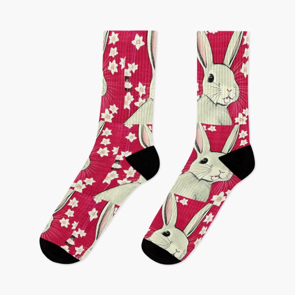 Item preview, Cute Bunny Rabbit Mini Rex with Blossoms designed and sold by wigobun.