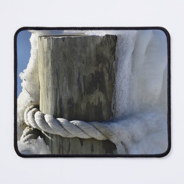 Item preview, Snow covered rope and pole designed and sold by Tonia Delozier's Photography .