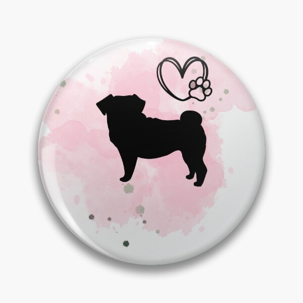 Item preview, Pink Splash Pug. Splash Pug designed and sold by Doggymadness.