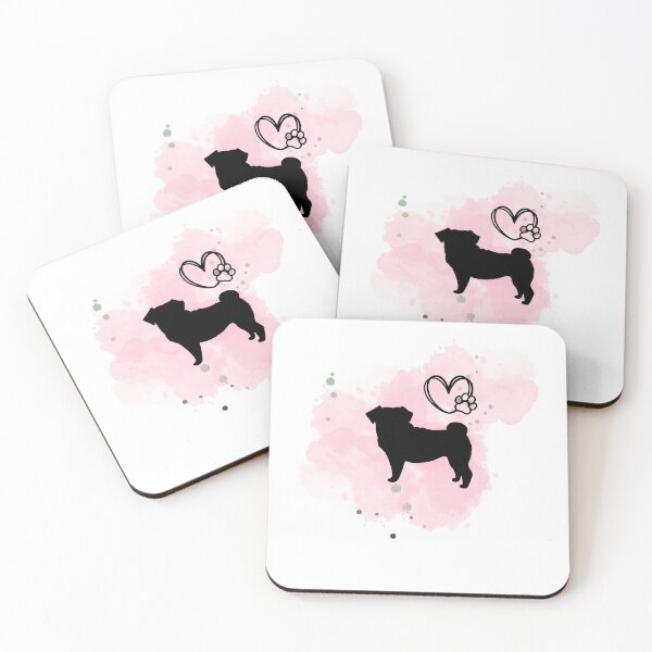 Item preview, Pink Splash Pug. Splash Pug designed and sold by Doggymadness.