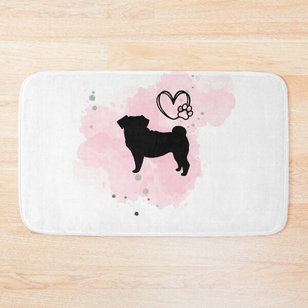 Item preview, Pink Splash Pug. Splash Pug designed and sold by Doggymadness.