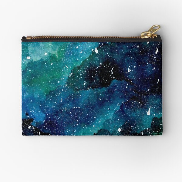 Emerald Galaxy Zipper Pouch