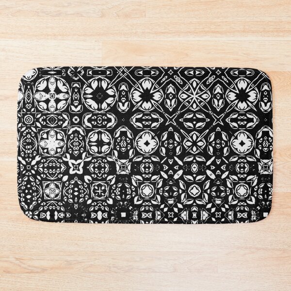 Item preview, Metamorphosis Medallion Pattern Black and White designed and sold by Marymarice.