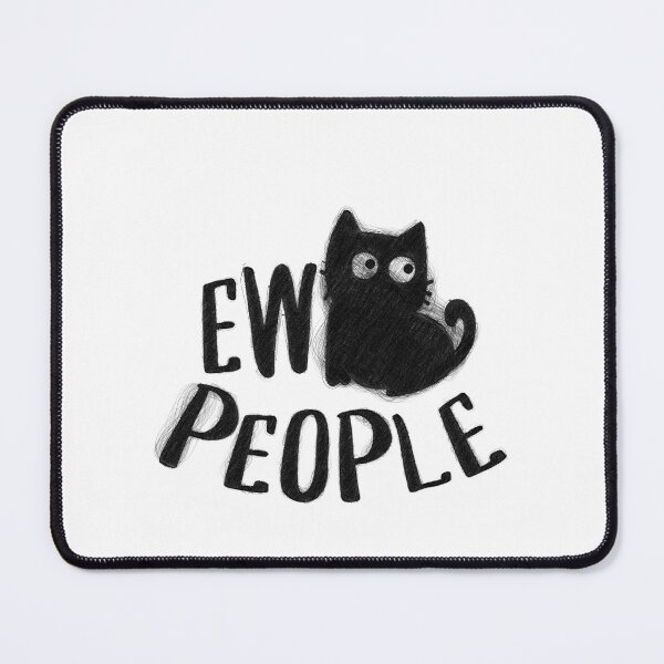 Item preview, black cat shirt ew people funny womens meowy cat lovers, ew people, ew people cat, hair cat graphic style, ew people cat lover, ew people introvert designed and sold by RedArtsDesign.