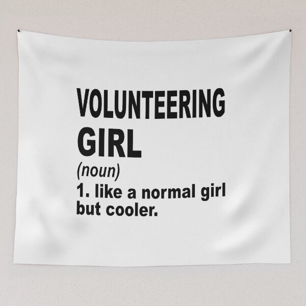 Item preview, Volunteering  Girl Like A Normal Girl But Cooler,Volunteering  Lovers Gift designed and sold by Dogs Geeky⭐⭐⭐⭐⭐.