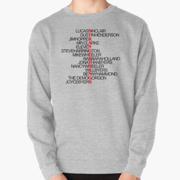 Lista de personajes - Cosas extrañas Sudadera sin capucha