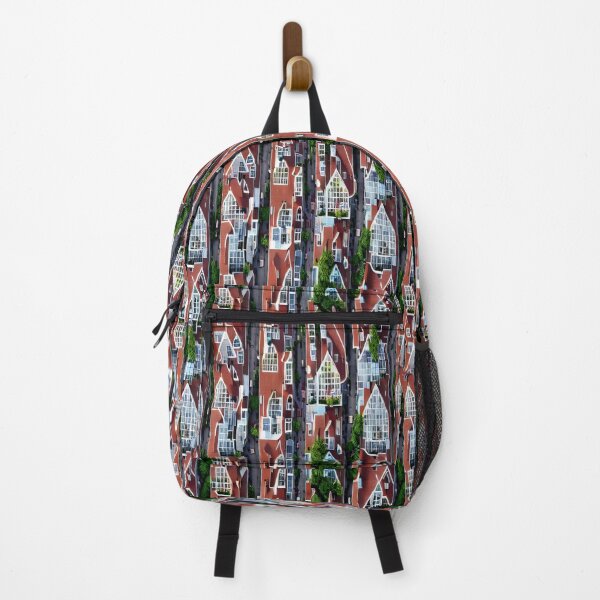 Item preview, Red Rooftop Houses and european streets - Seamless Pattern designed and sold by Chubuter.