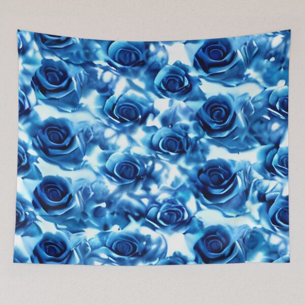 Item preview, Blue rose wallpaper designed and sold by gramizzia.