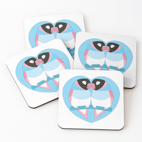 Item preview, Trans Pride Lovebirds designed and sold by nolessjess.