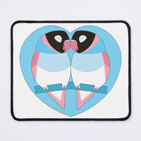Item preview, Trans Pride Lovebirds designed and sold by nolessjess.