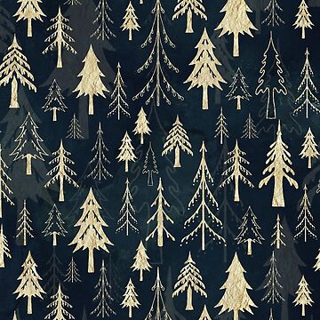 Artwork thumbnail, Christmas tree mix in gold by adenaJ