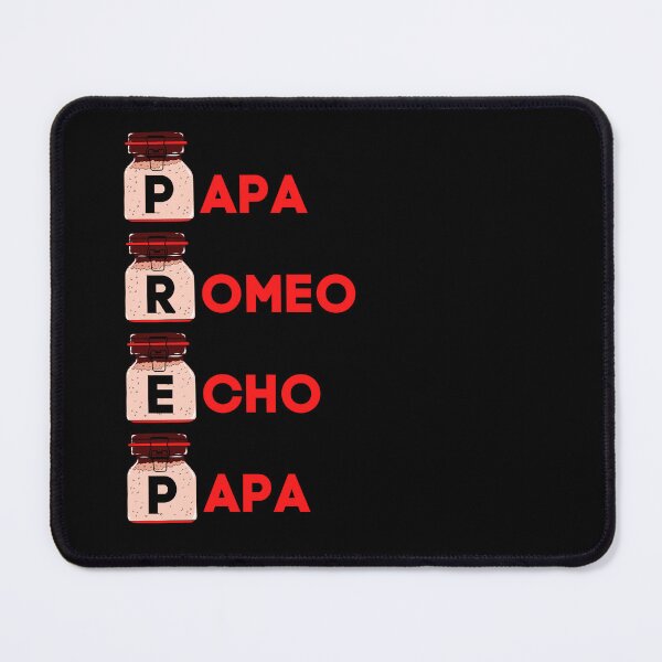 Item preview, Red Phonetic Alphabet PAPA ROMEO ECHO PAPA Prep designed and sold by ALesterDesign.