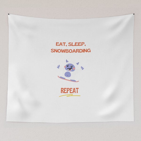Item preview, eat sleep and snowboarding beast designed and sold by GwagyArt.