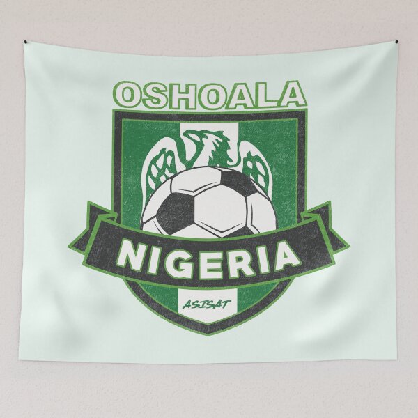 Item preview, Asisat Oshoala Nigeria Soccer Crest designed and sold by Numero14.